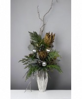 Gilded Holiday Vase  