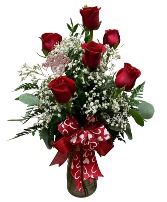 Half Dozen Valentine's Special 6 Red Roses
