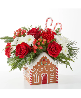 Gingerbread Bakery Bouquet Christmas Flower Arrangement