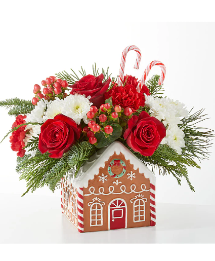 Gingerbread Bakery Bouquet Vase arrangement