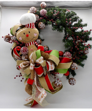 Gingerbread Cheer Wreath