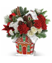 Gingerbread cookie jar bouquet 