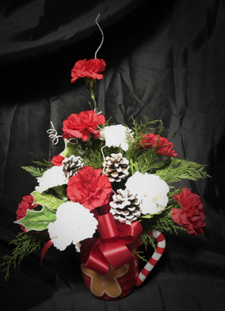 Gingerbread Designer's Choice Christmas Arrangement