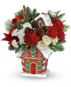 Gingerbread House arrangement