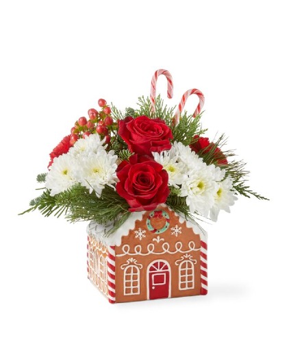 Gingerbread House Bouquet Christmas