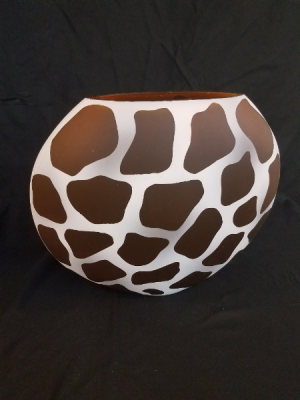 Giraffe Print Vase