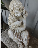 GIRL WITH PUPPY STATUE LIMITED SUPPLY