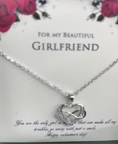 Girlfriend Necklace  Valentines day 