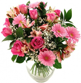 Pretty In Pink  Vase Arrangement