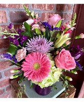 Girly Girl mixed fresh arrangemnt