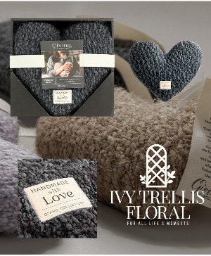 Weighted Heart Pillow - Charcoal 