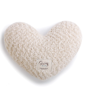 GIVING HEART - CREAM WEIGHTED PILLOW