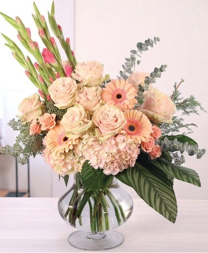 Gladly Pastel & Pink Flower Arrangement