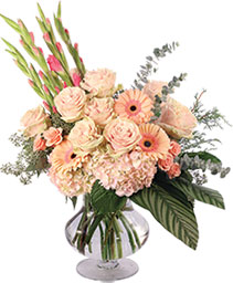Gladly Pastel & Pink Flower Arrangement