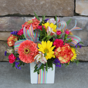 Glamorous Gift - Rainbow Birthday Arrangement in Woodinville, WA | Woodinville Florist® Glamorous Gift - Rainbow Birthday Arrangement in Woodinville, WA | Woodinville Florist®