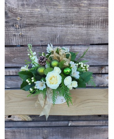Glamorous Golds & Greens Arrangement  in Bobcaygeon, ON | Bobcaygeon Flower Company