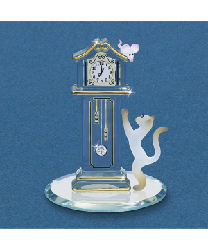 Glass Baron Hickory Dickory Clock in Gift Box 