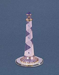 Glass Baron Lighthouse Blue Crystals  Glass Baron Lighthouse Blue Crystals 
