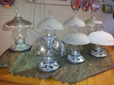 Glass Bird Feeder