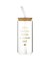 Glass Cold Brew Tumbler - Good Day 