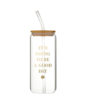 Glass Cold Brew Tumbler - Good Day 