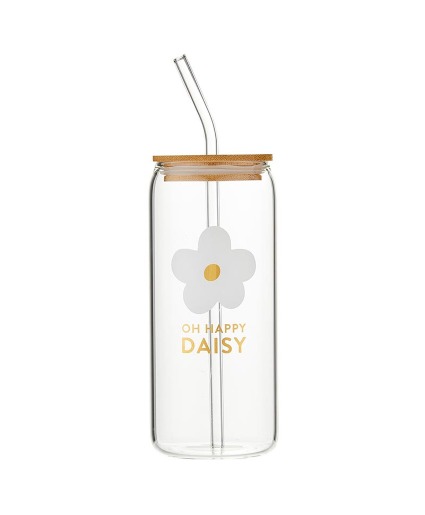 Glass Cold Brew Tumbler - Oh Happy Daisy 