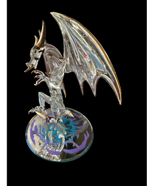 Glass Dragon with Base - Glass Baron Glass Dragon with Base - Glass Baron