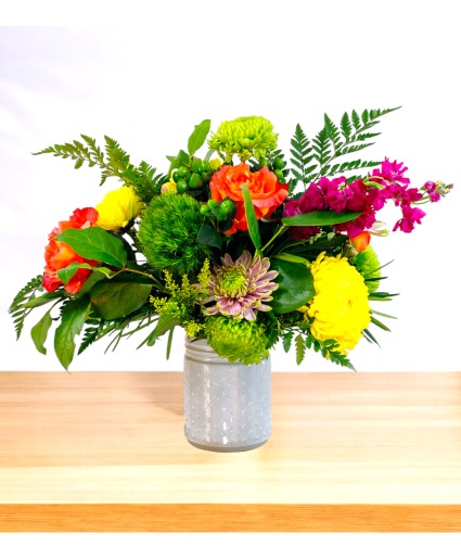 Glazed Berry Tart  Vase Arrangement