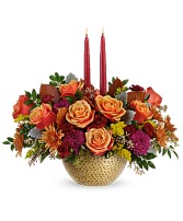 Gleaming Autumn Bouquet Centerpiece