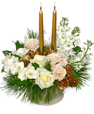 GLISTENING GOLD Floral Arrangement in Galion, OH | Blossoms & Gifts