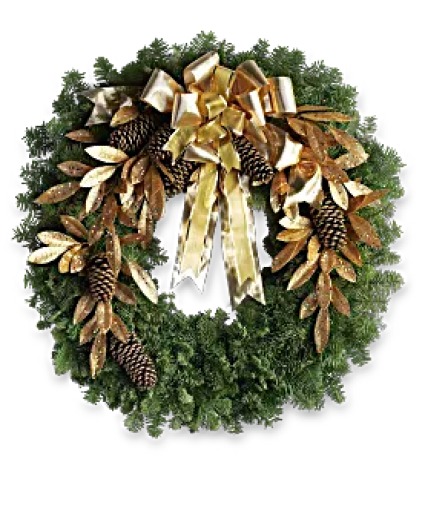 Glitter and Gold Wreath Decor