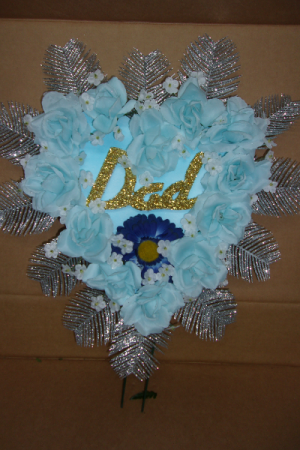 GLITTER DAD FATHERS DAY HEART $24.99