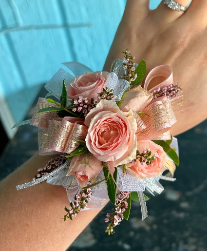Glittering Rose Corsage