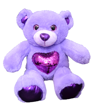 "Glitz" the Purple Bear (16") 