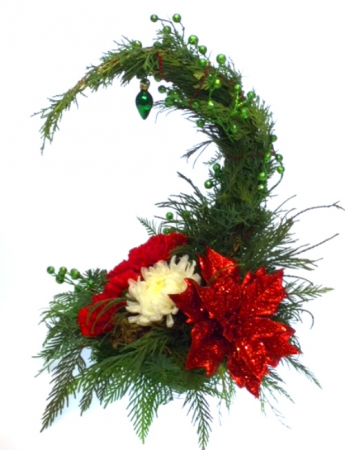 Glitzy Grinchy Tree Arrangement in Invermere, BC - INSPIRE FLORAL BOUTIQUE