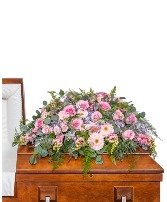 Glorious Garden Casket Spray Sympathy Arrangement