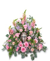 Glorious Garden Cremation Tribute Sympathy Arrangement
