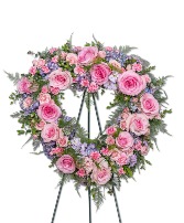 Glorious Garden Standing Heart Sympathy Arrangement