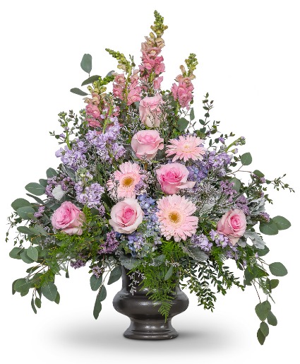 Glorious Garden Urn Sympathy Arrangement