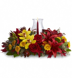 Glow of Gratitude Centerpiece in Coral Springs, FL | DARBY'S FLORIST Glow of Gratitude Centerpiece in Coral Springs, FL | DARBY'S FLORIST