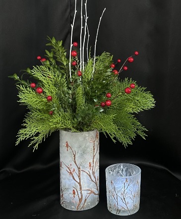 Glowing Cardinals  HOLIDAY SPECIAL in Lewiston, ME | Blais Flowers,Gift Shop,& Greenhouses