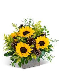Glowing Harvest Beauty Flower Arrangement