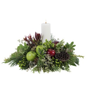 Glowing Merlot Centerpiece