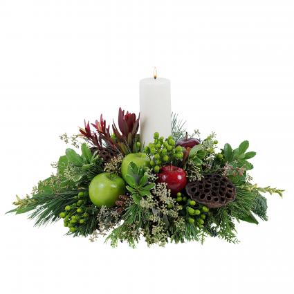 Glowing Merlot Centerpiece