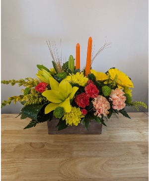 Glowing vibrant centerpiece 