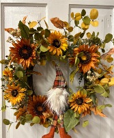 Gnome Fall Wreath Wreath