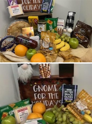 GNOME FOR THE HOLIDAYS SNACK BASKET
