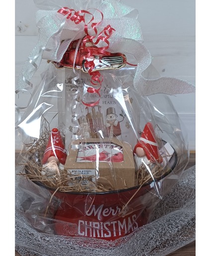 Gnome/Cardinal/Snowman Gift Basket