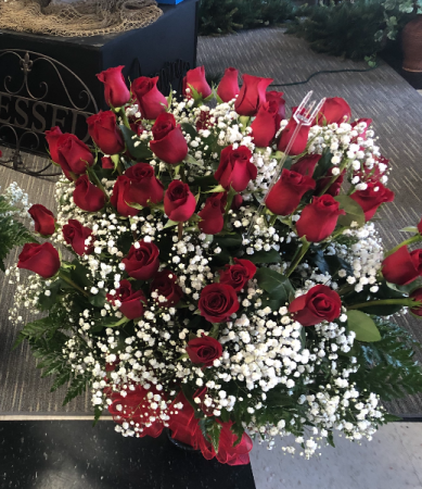 GO BIG OR GO HOME!!! 50 red roses  