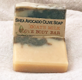 Goat's Milk Clove Body Bar Shea Avocado Olive Soap Bar